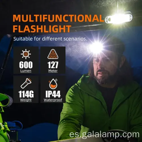 Luz de campamento LED de clip compacia